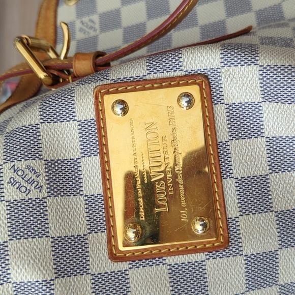 LV Damier Azur Hampstead snap side tote - Picture 10 of 16